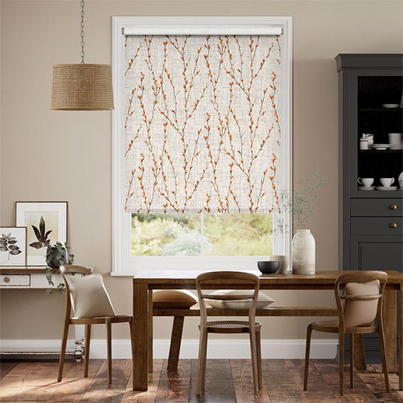 Colorized Electric Salice Trail Tangerine Roller Blind 4059