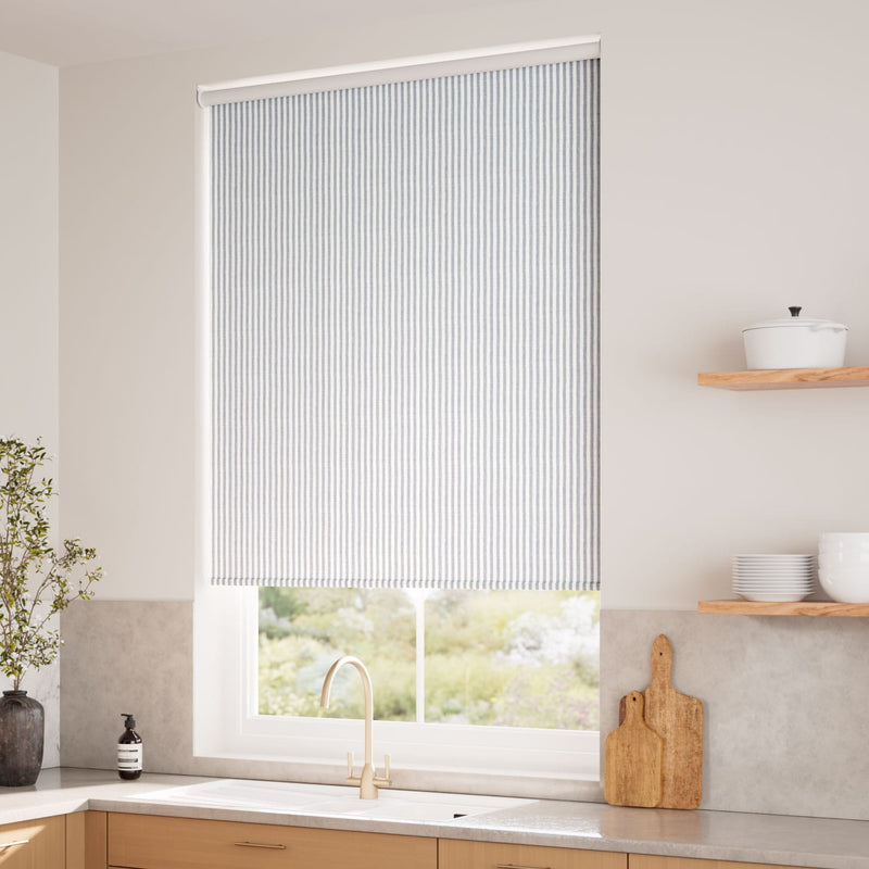 ColorizedZoom Choices Ella Stripe Storm  Roller Blind 4088