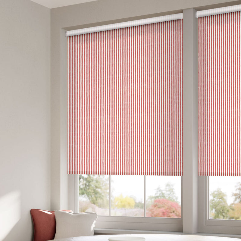 ColorizedZoom Choices Ella Stripe Strawberry Roller Blind 4089