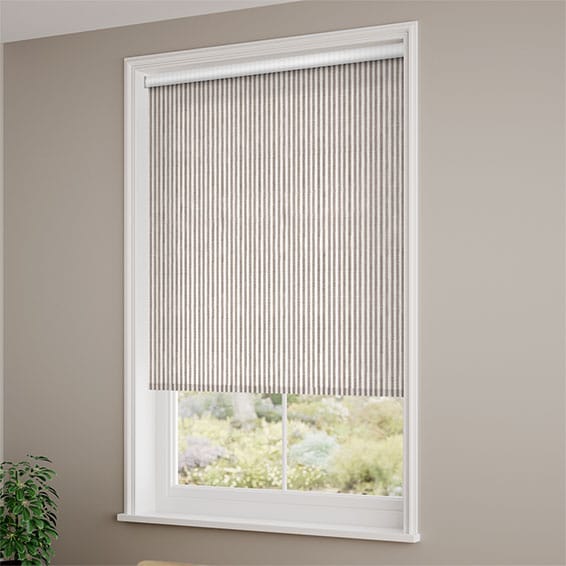 ColorizedZoom Choices Ella Stripe Cappuccino  Roller Blind 4081