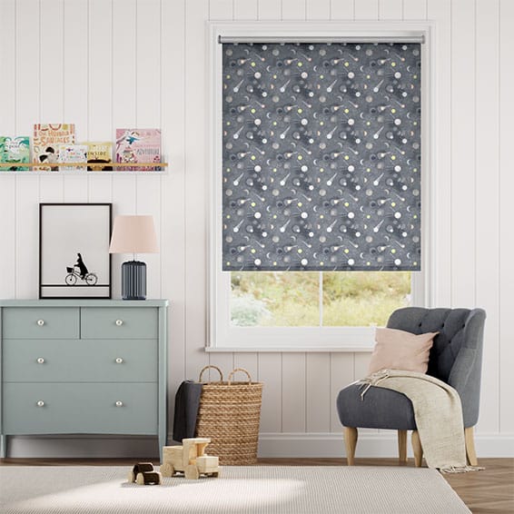 Colorized Celeste Smoke Roller Blind 4091