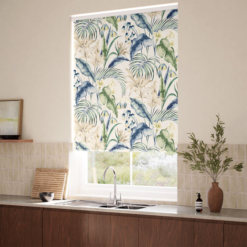 ColorizedZoom Cedella Azure Roller Blind 4092