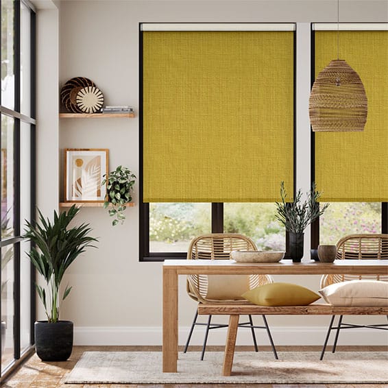 Colorized Choices Etta Mustard Roller Blind 4102