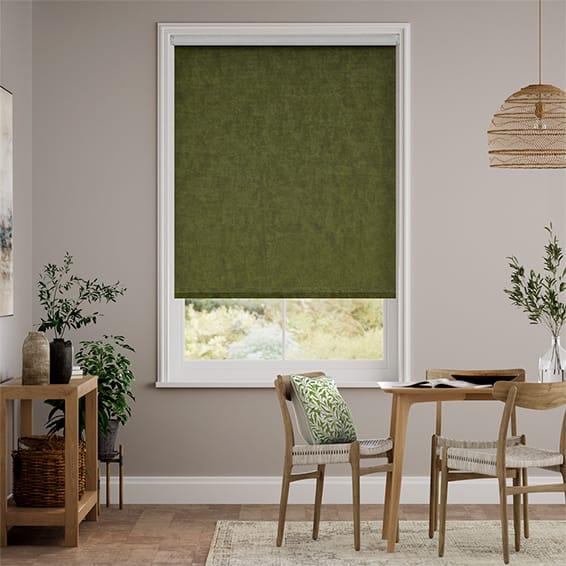 Colorized Choices Alva Basil Green Roller Blind 4111