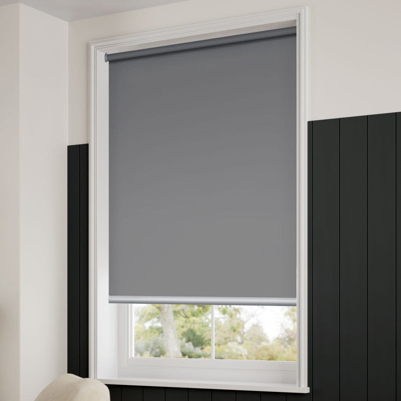 ColorizedZoom Electric Titan Blackout Harbour Grey Roller Blind 4132