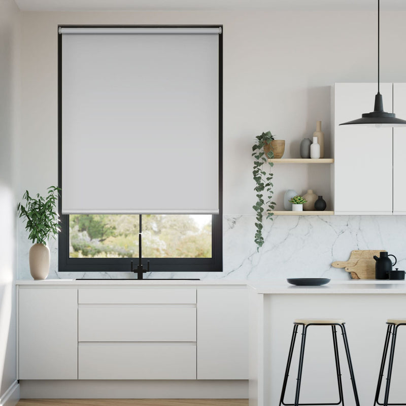 Colorized Electric Titan Blackout Simply Grey Roller Blind 4136