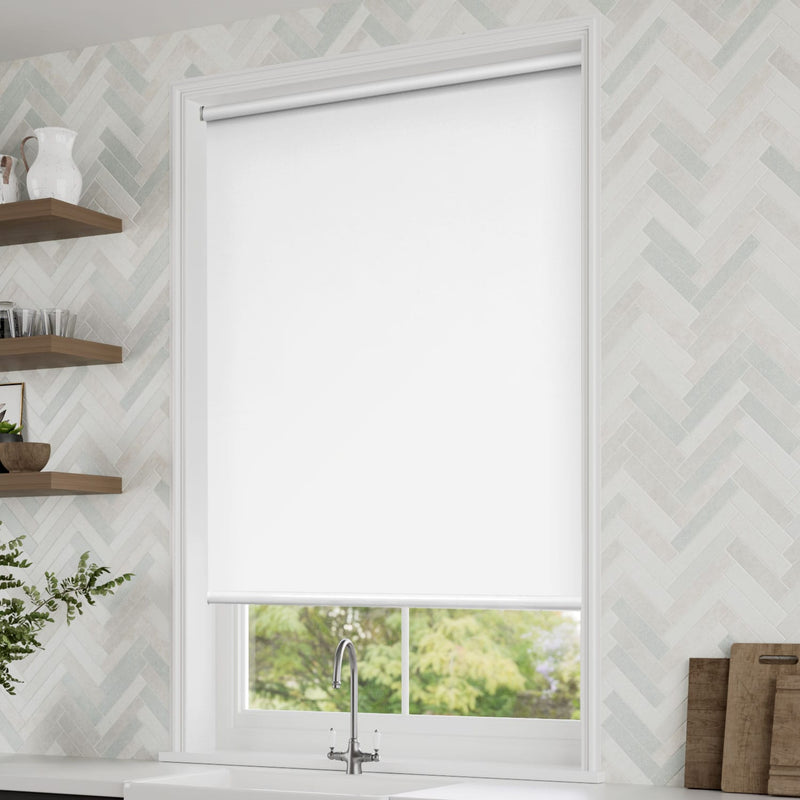 ColorizedZoom Electric Titan Blackout Snow White Roller Blind 4137