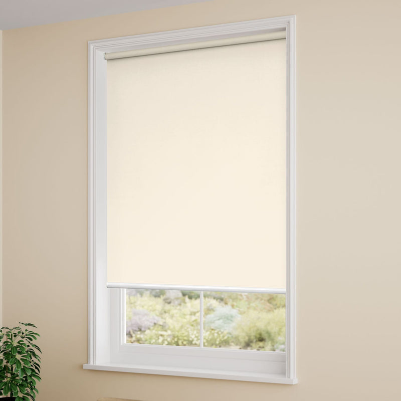 ColorizedZoom Electric Titan Blackout Cream Roller Blind 4130
