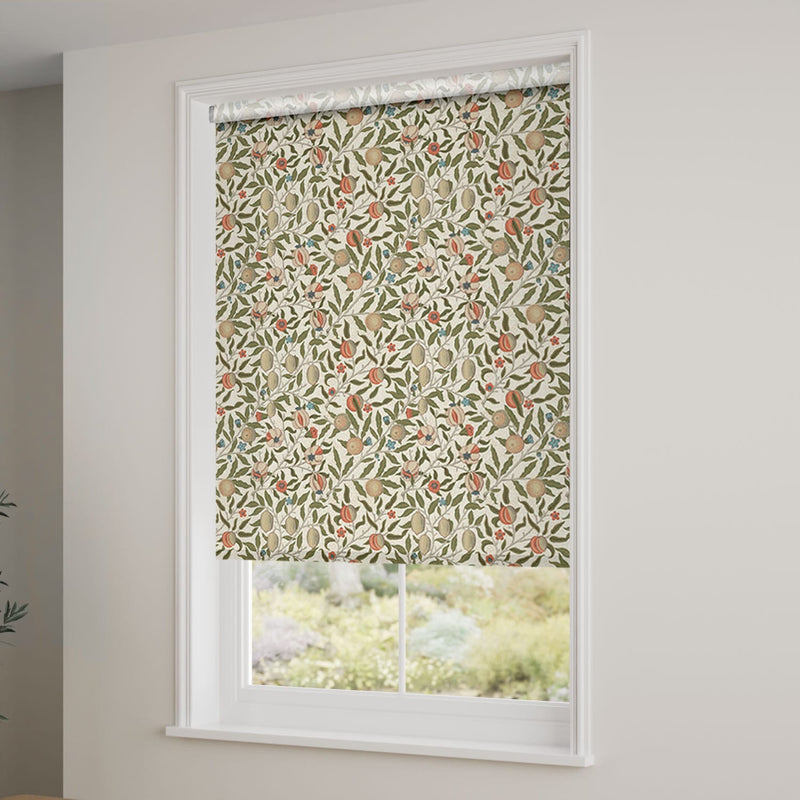 ColorizedZoom Electric William Morris Fruit Autumn Roller Blind 4157