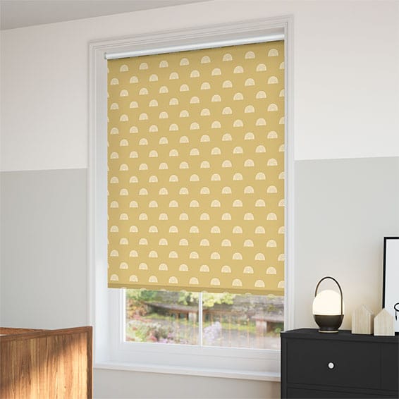 ColorizedZoom Little Arches Blackout Honey Roller Blind 4174