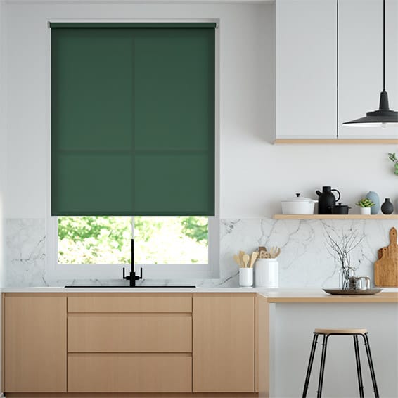 Colorized Electric Avalon Emerald Green Roller Blind 4242