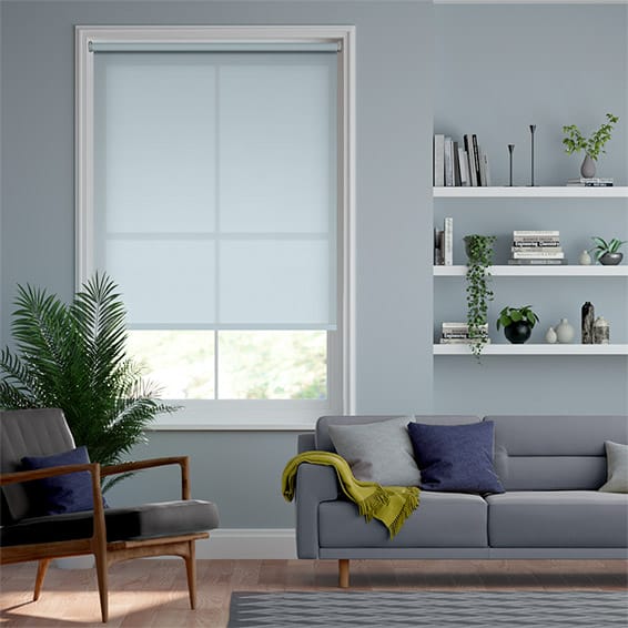Colorized Electric Avalon Sky Blue Roller Blind 4251