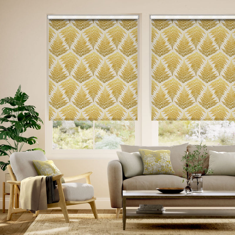 Colorized Filix Mustard Roller Blind 4426