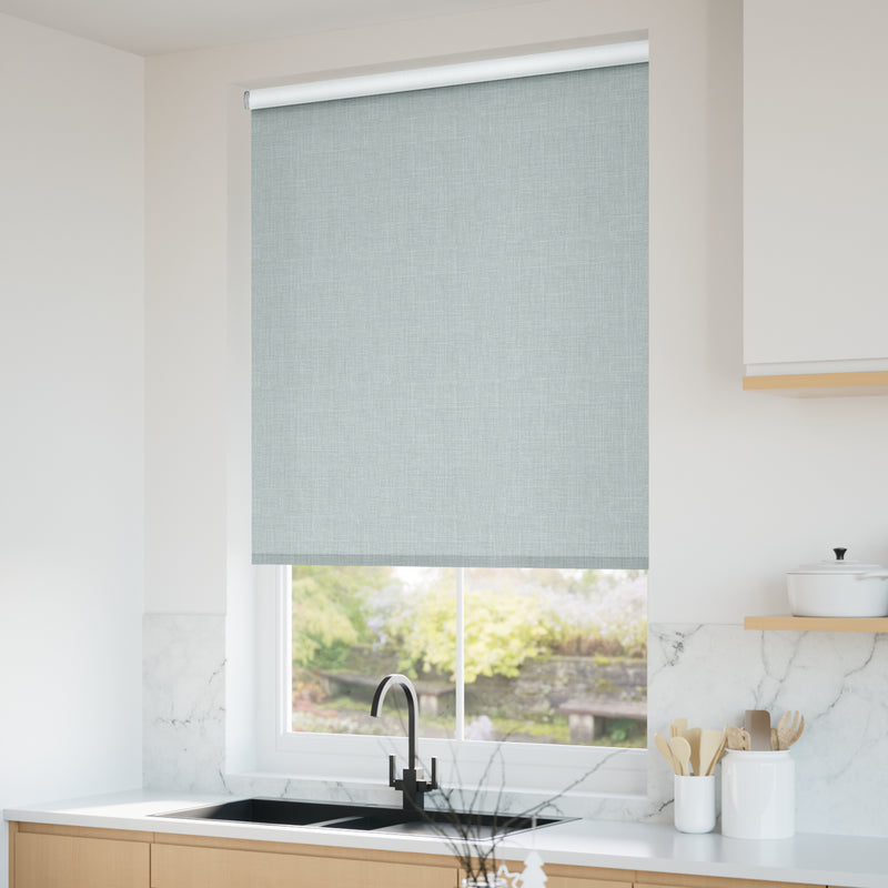 ColorizedZoom Electric Canali Blackout Light Ocean Blue Roller Blind 4779