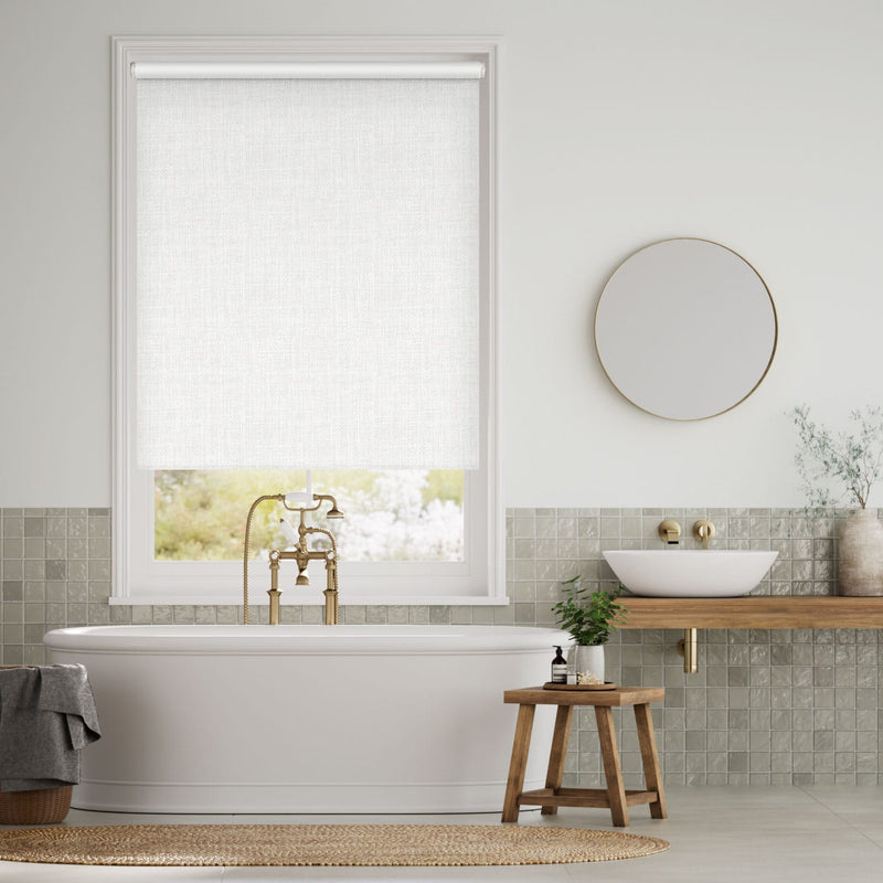 Colorized Electric Moda Blackout White Roller Blind 4794