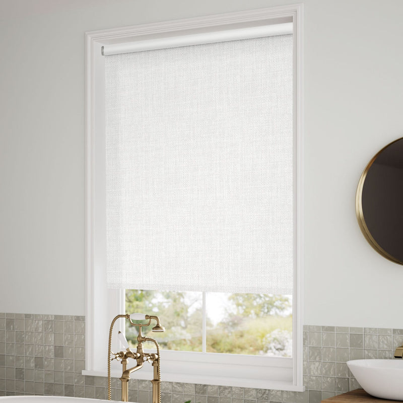 ColorizedZoom Electric Moda Blackout White Roller Blind 4794
