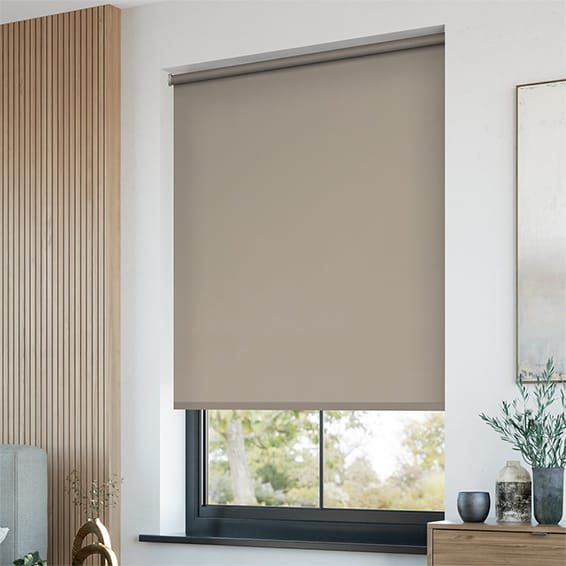 ColorizedZoom Electric Sevilla Blackout Stone  Roller Blind 4932