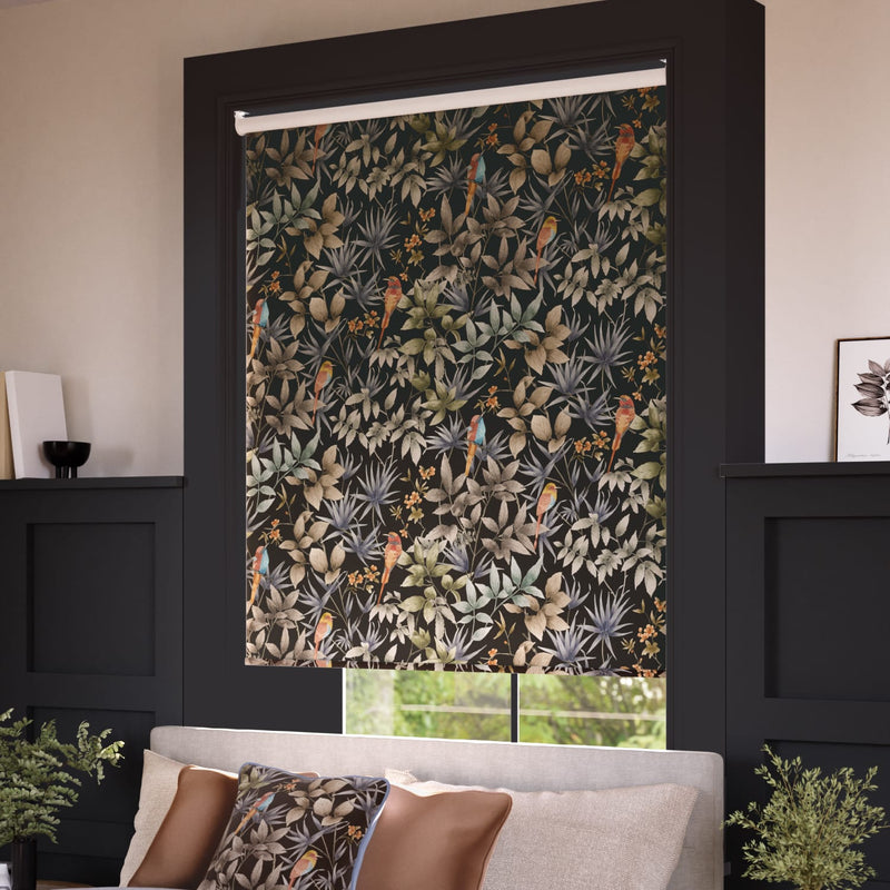 ColorizedZoom Paradiso Velvet Charcoal Roller Blind 5069