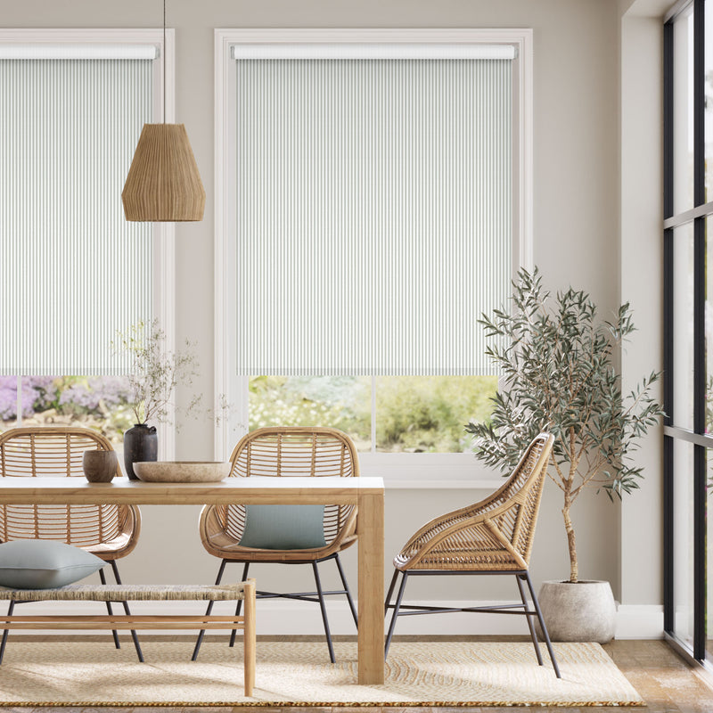 Colorized Choices Devon Stripe Dove Roller Blind 5107