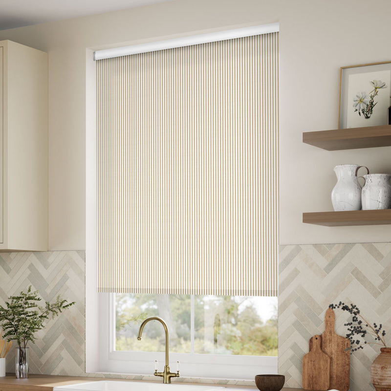 ColorizedZoom Choices Devon Stripe Sand Roller Blind 5110