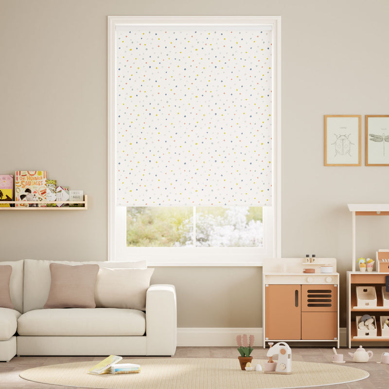 Colorized Dotty Dots Mineral Roller Blind 5133
