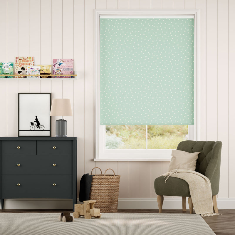 Colorized Dotty Dots Duck Egg Roller Blind 5131