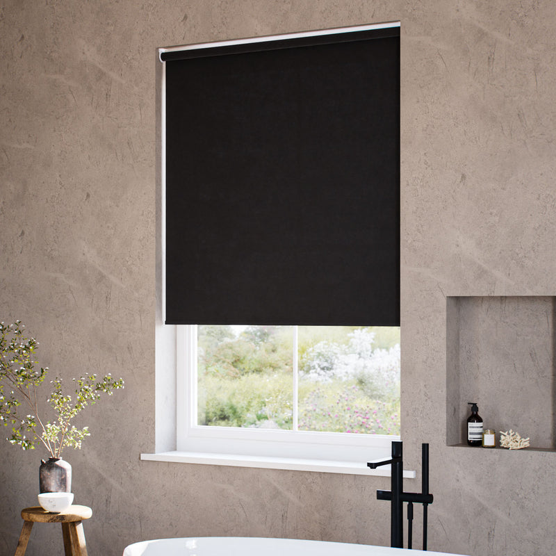 ColorizedZoom Notion Midnight Black Roller Blind 5167