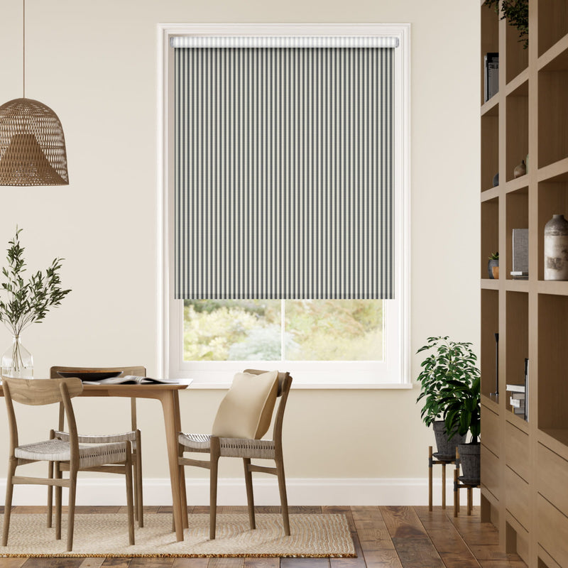 Colorized Chester Stripe Slate Roller Blind 5216