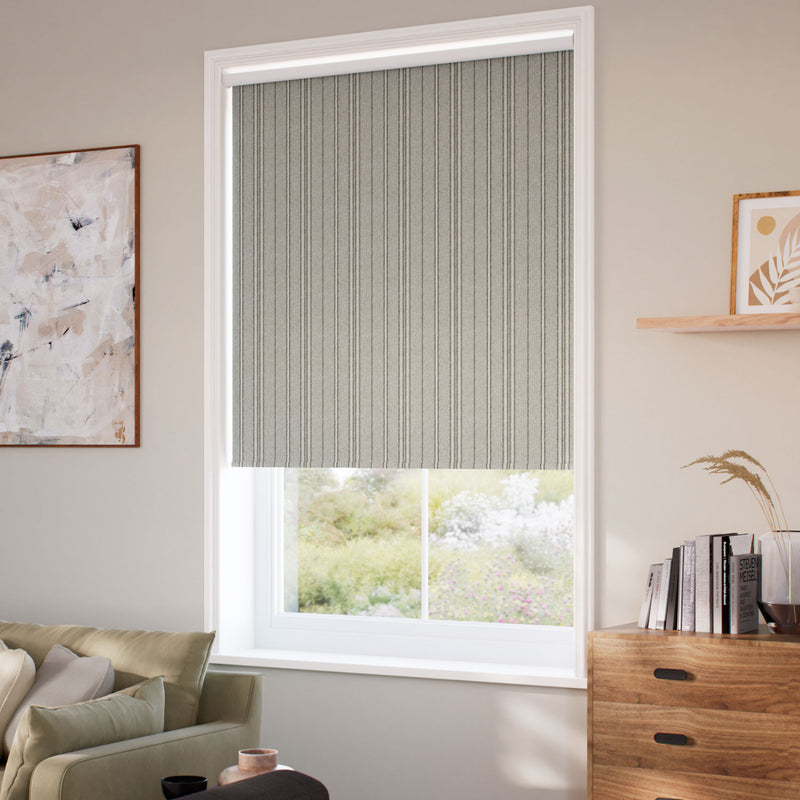 ColorizedZoom Choices Taylor Slate Stripe Roller Blind 5245