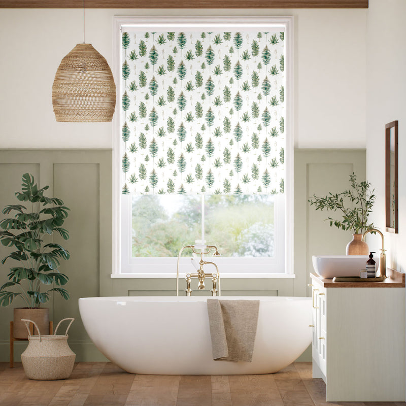 Colorized Fernery Fern Roller Blind 5317