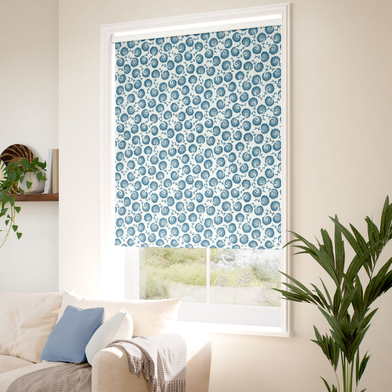 ColorizedZoom Fern Frond Sea Waves Roller Blind 5318
