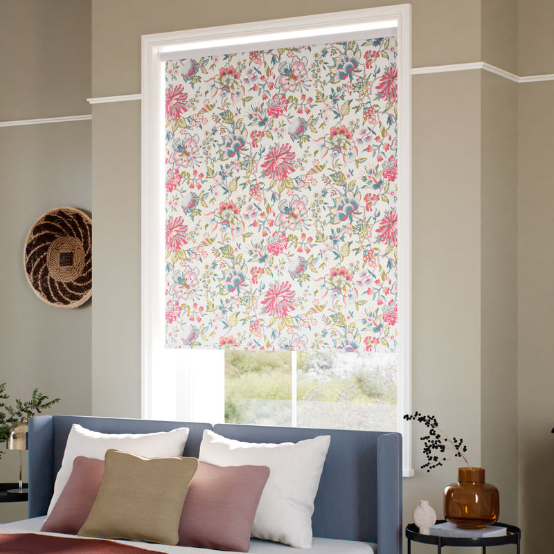 ColorizedZoom Christelle Carmine Rose Roller Blind 5353