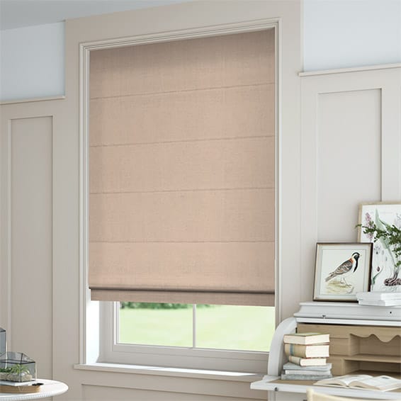 ColorizedZoom Bijou Linen Mink  Roman Blind 6733