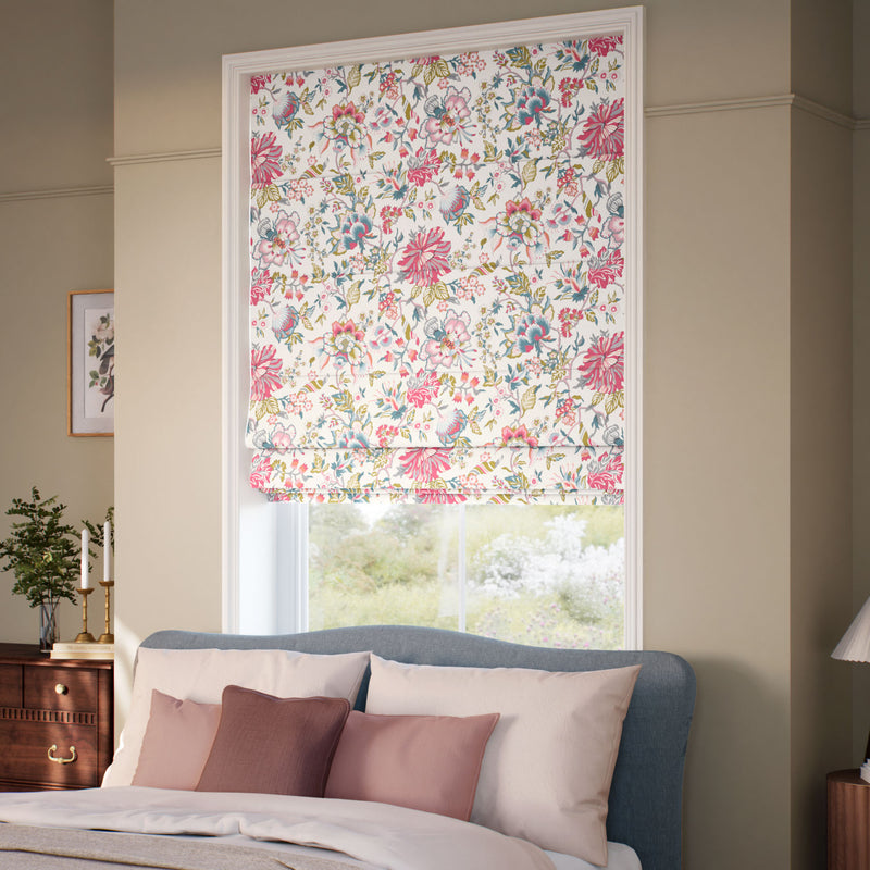 ColorizedZoom Christelle Carmine Rose Roman Blind 7826
