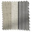 ColorizedSwatch Brazen Stripe Linen Vintage Graphite Grey Curtains sample image 5464