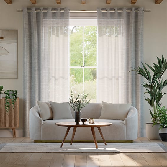 Colorized Paraiso Voile Steel Curtains 5486