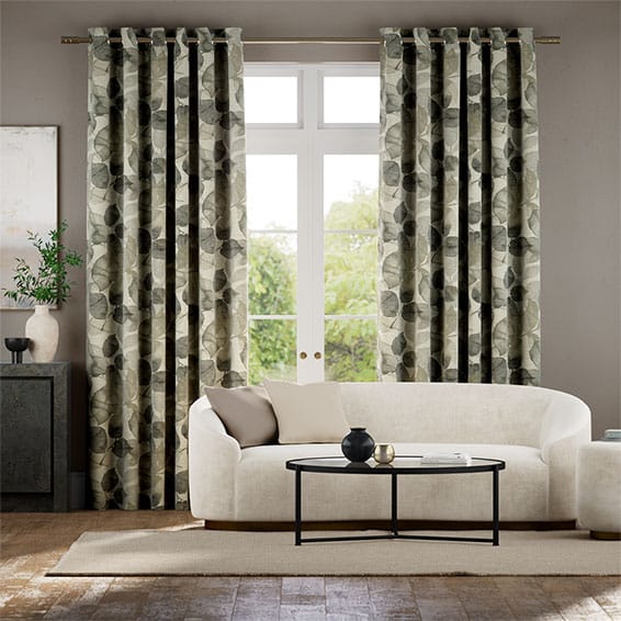 Colorized Blakely Linen Vintage Vapour Grey Curtains 5495