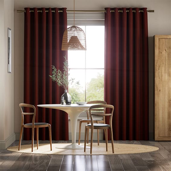 Colorized Canterbury Velvet Merlot Curtains 5591