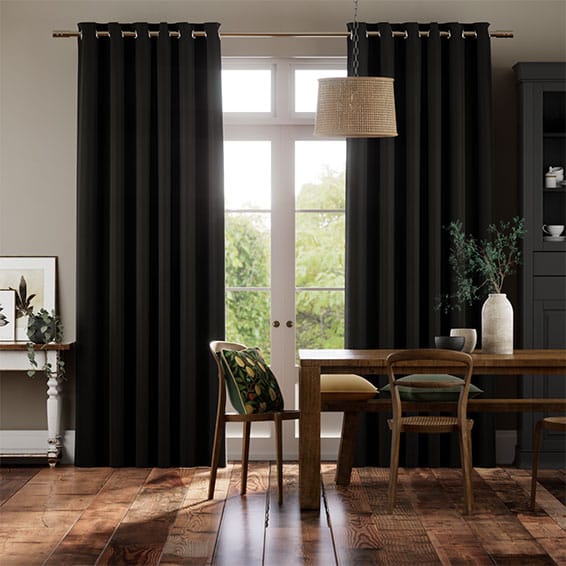 Colorized Canterbury Velvet Midnight Curtains 5592