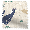 ColorizedSwatch Hygge Birds Vintage Linen Pastoral Blue Curtains sample image 5611