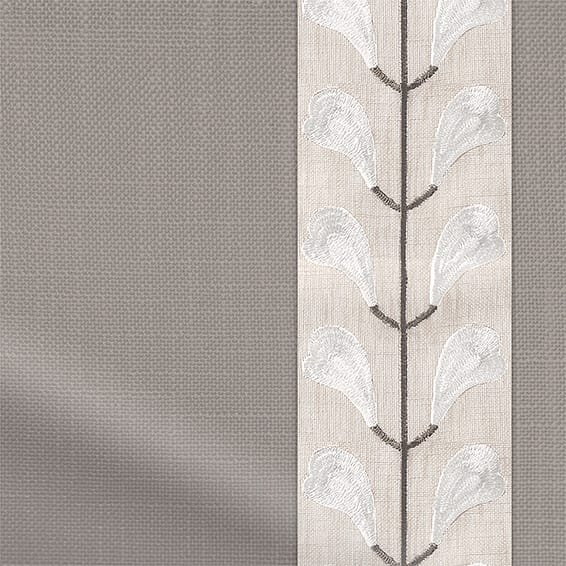 ColorizedPLA Bijou Linen Taupe & Chatsworth Ivory Curtains 5760