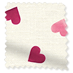 ColorizedSwatch Scattered Hearts Pink Curtains sample image 5776