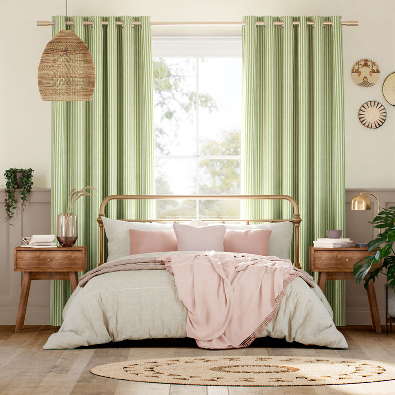 Colorized Tiger Stripe Yellow Green Curtains 5851