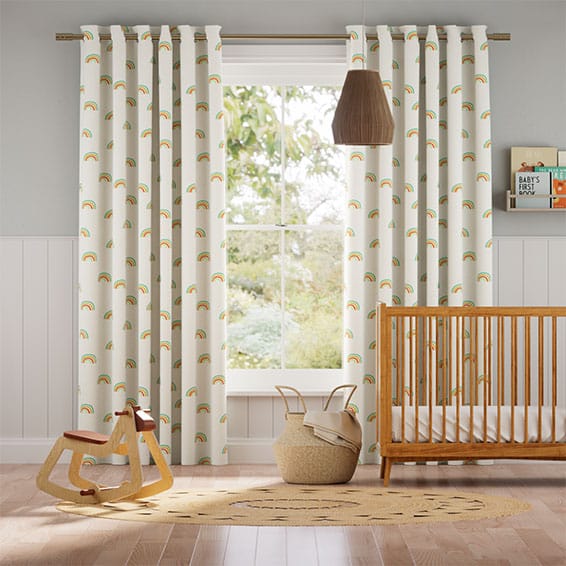 Colorized Tiny Rainbows Sunrise Curtains 5857