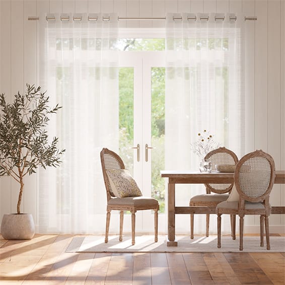 Colorized Aubade Voile Chalk Curtains 5927