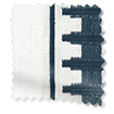 ColorizedSwatch Elodie Classic White & Ascott Indigo Curtains sample image 6004