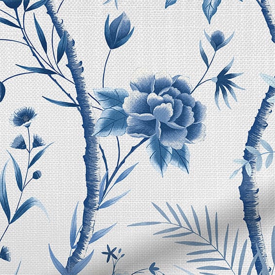 ColorizedPLA Chinoiserie China Blue Curtains 6043