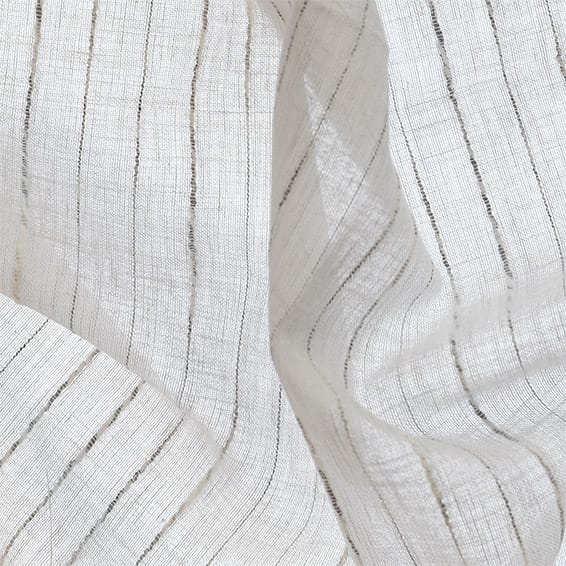 ColorizedPLA Leone Embroidered Voile Pinstripe Curtains 6095