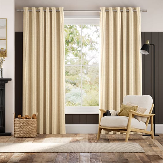 Colorized Ella Stripe Honey Curtains 6162