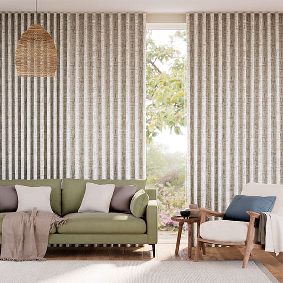 Colorized Batik Check Stone Curtains 6228